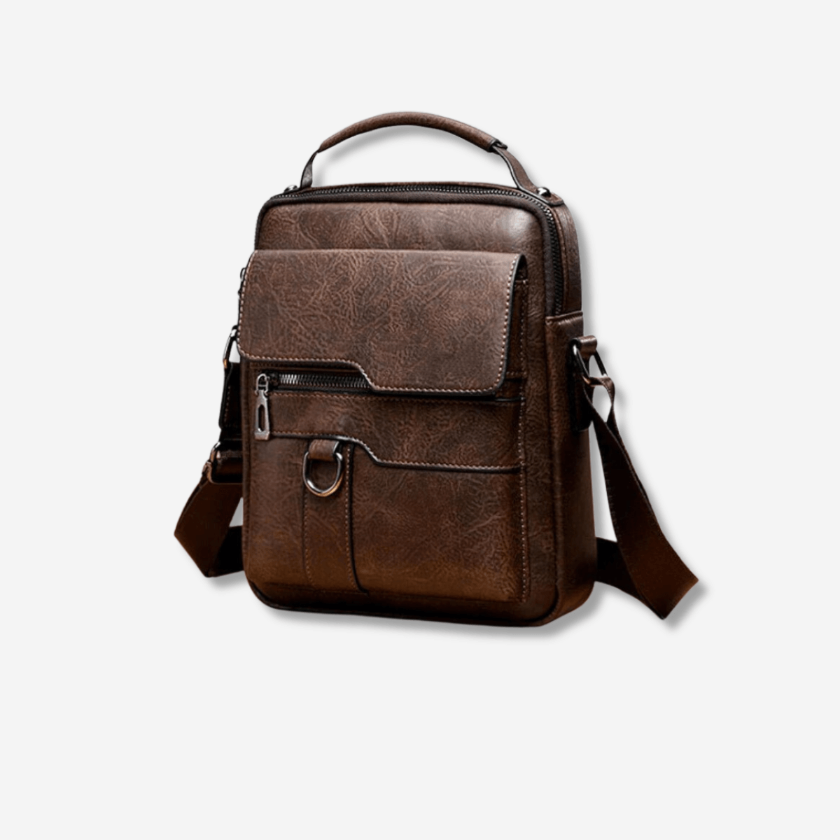 Luxe Leder Schoudertas Stoer en Functioneel