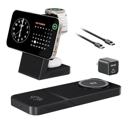 Draadloze Oplader 3-in-1 Snellaadstation voor Telefoon en Accessoires