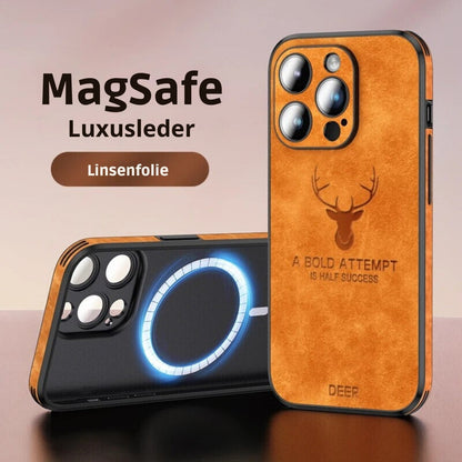 Leren iPhone Hoesje met Stijlvol Design en Schokbestendige Bescherming