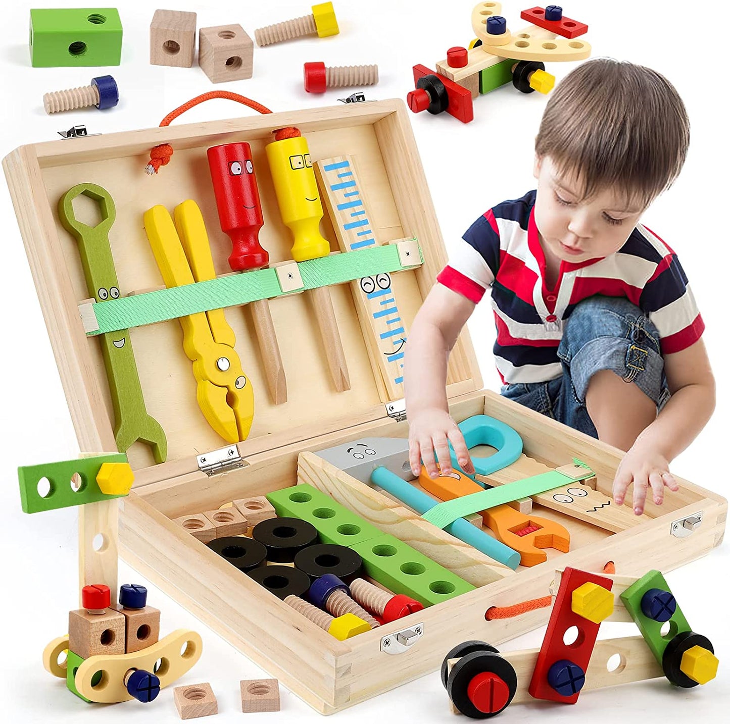 Kinderen Gereedschapsset Houten Montessori Speelgoed