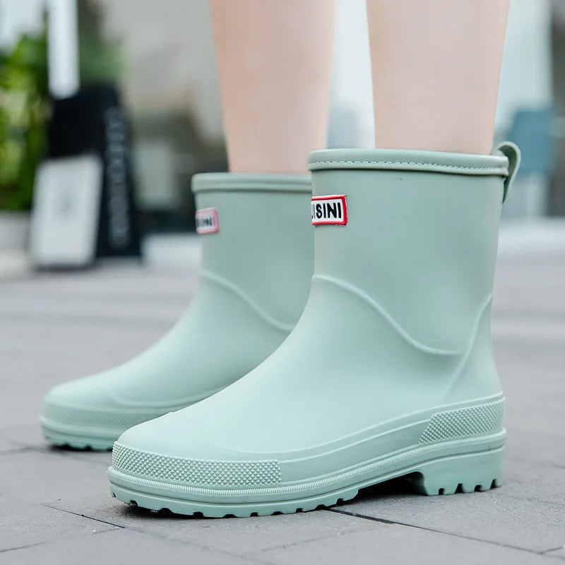 Waterdichte dameslaarzen met halve schacht Rubberen Schoenen