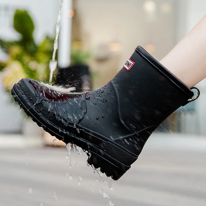 Waterdichte dameslaarzen met halve schacht Rubberen Schoenen
