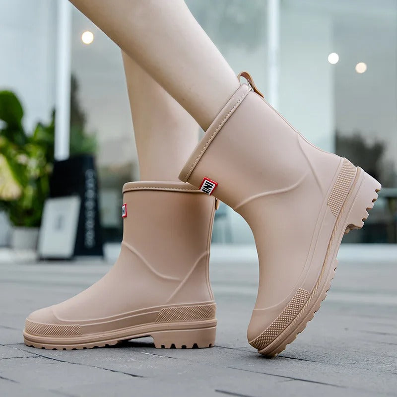 Waterdichte dameslaarzen met halve schacht Rubberen Schoenen