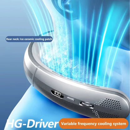 USB Hangende Halsventilator 8000mAh Draagbaar Koeler