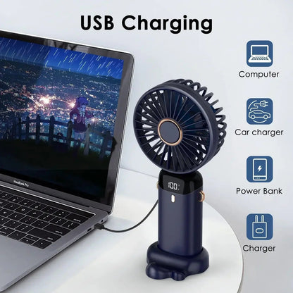 Draagbare Ventilator 5000mAh Opladen Batterij