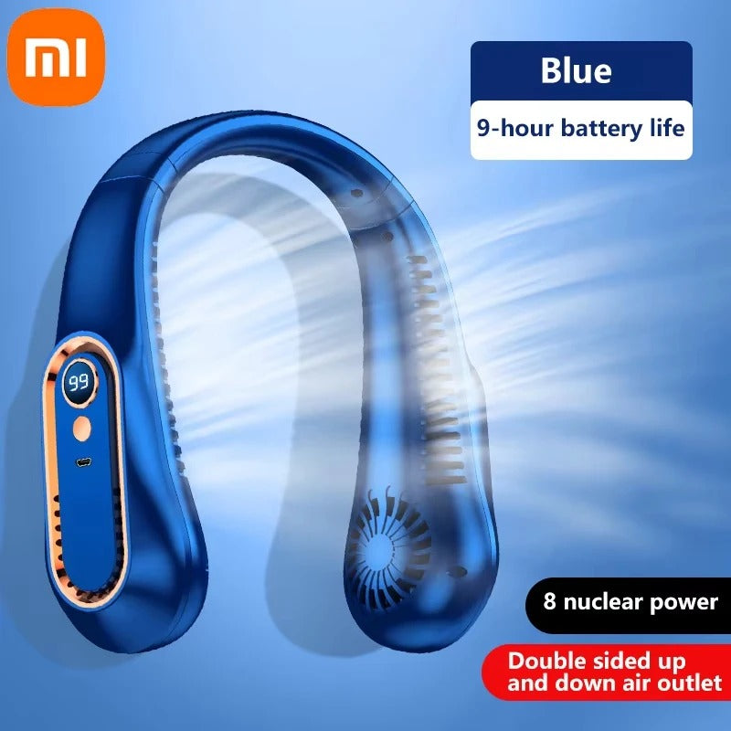 USB Hangende Halsventilator 8000mAh Draagbaar Koeler
