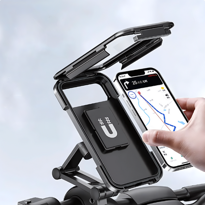 Waterdichte Smartphonehouder voor Fiets met 360° Draai en Regenbescherming - Velinix