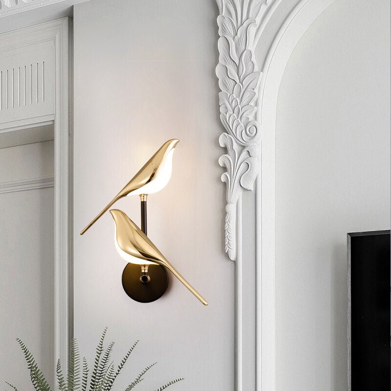 LED Vogellamp Moderne Magnetisch Wandlamp Design