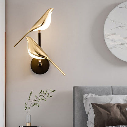 LED Vogellamp Moderne Magnetisch Wandlamp Design