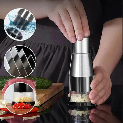 RVS Groentesnijder Handmatig ChefChop Pro Snijhulp