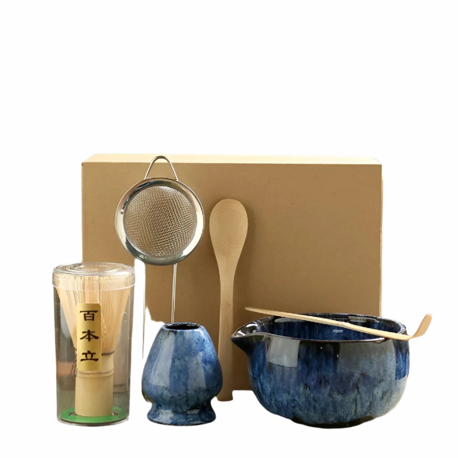 Matcha Theeset Keramiek 6-delig Traditioneel Japans Design - Velinix