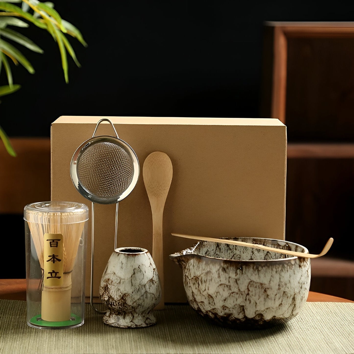 Matcha Theeset Keramiek 6-delig Traditioneel Japans Design