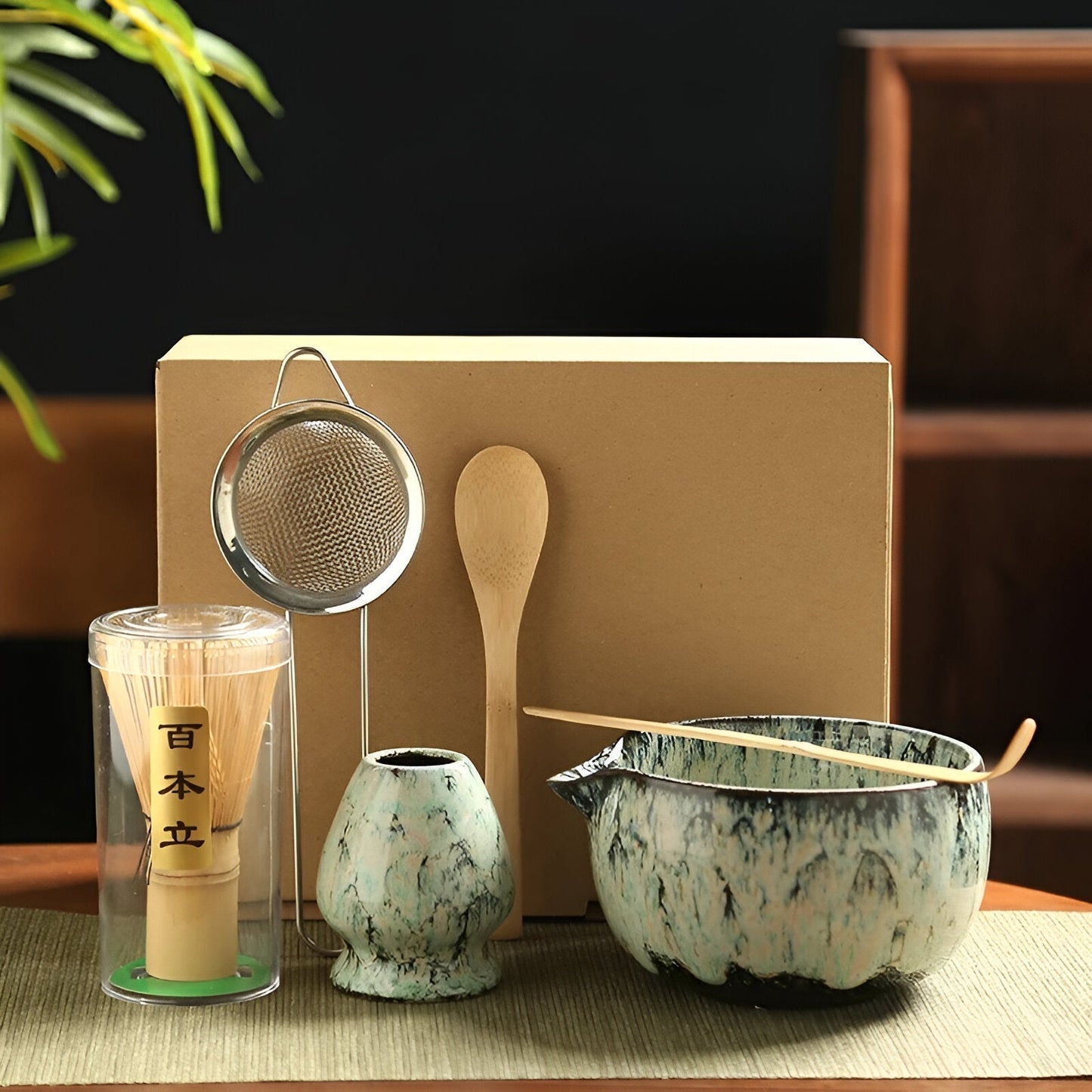 Matcha Theeset Keramiek 6-delig Traditioneel Japans Design