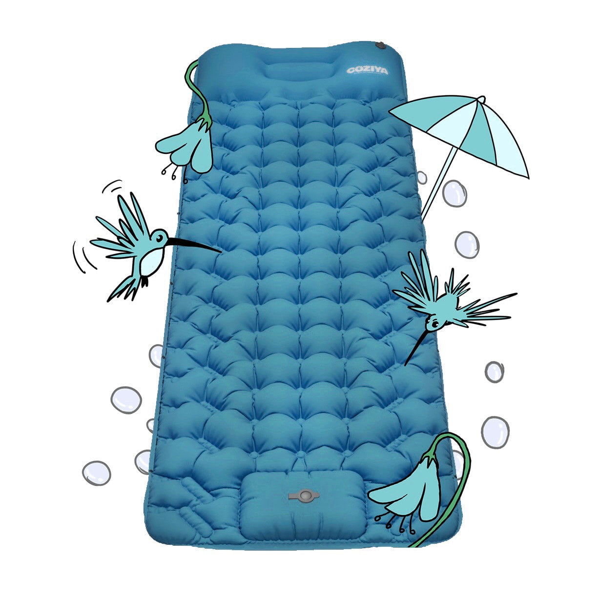 Opblaasbaar Slaapmatras Automatisch voor Kamperen - Velinix