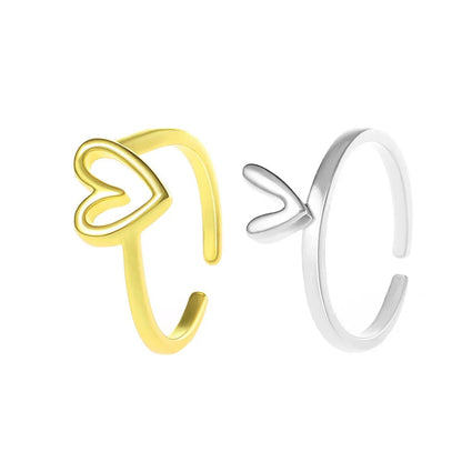Vrouwelijke Zilveren Selflove Ring met Hart