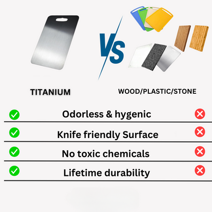 Titanium Snijplank Medisch Kwaliteit Niet Poreus Hygiënisch