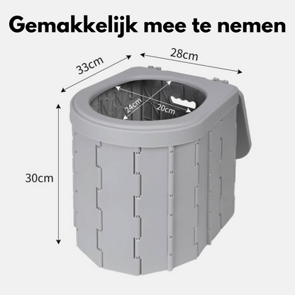 Portable Reistoilet Luxe voor op Reis en Kamperen