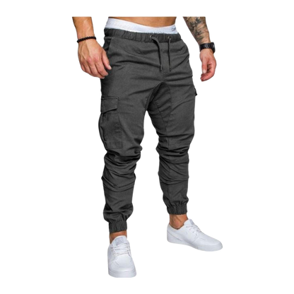 Heren Cargo Broeken Slim Fit Zwart
