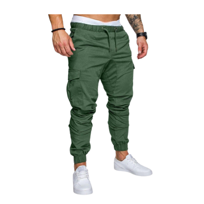 Heren Cargo Broeken Slim Fit Zwart