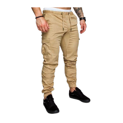 Heren Cargo Broeken Slim Fit Zwart