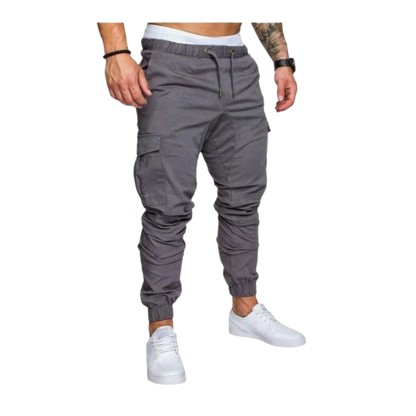 Heren Cargo Broeken Slim Fit Zwart