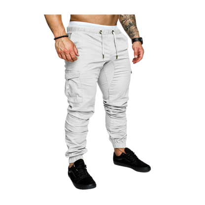 Heren Cargo Broeken Slim Fit Zwart