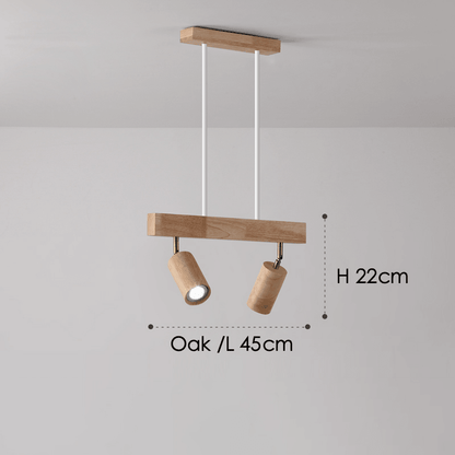 Houten Plafondlamp Verstelbaar Modern Massief Hout Design