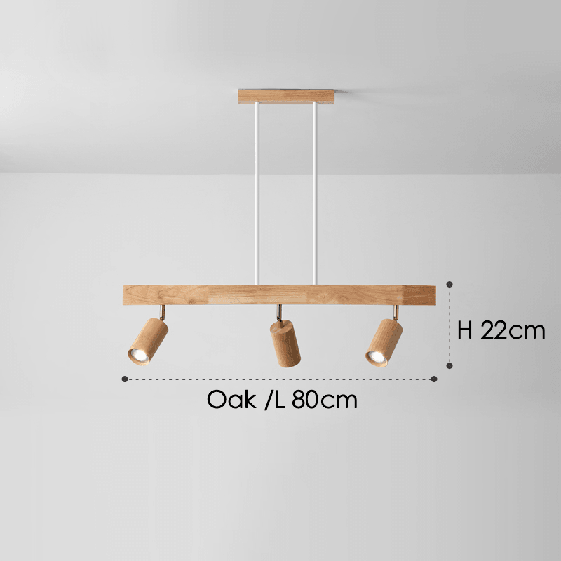 Houten Plafondlamp Verstelbaar Modern Massief Hout Design