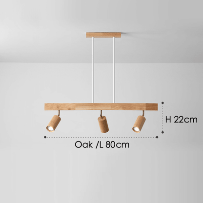 Houten Plafondlamp Verstelbaar Modern Massief Hout Design