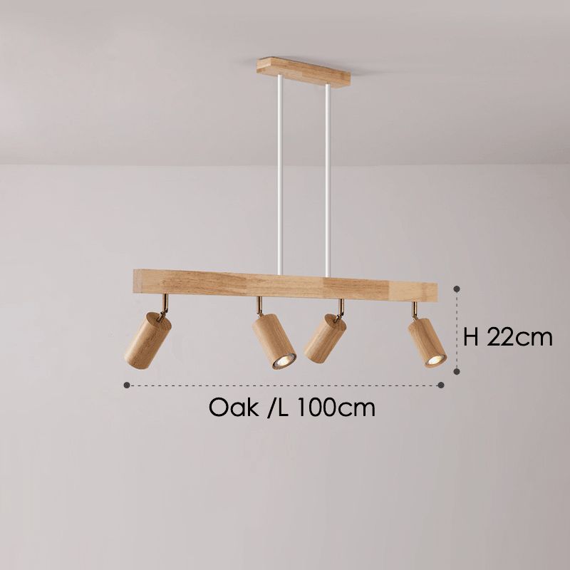Houten Plafondlamp Verstelbaar Modern Massief Hout Design