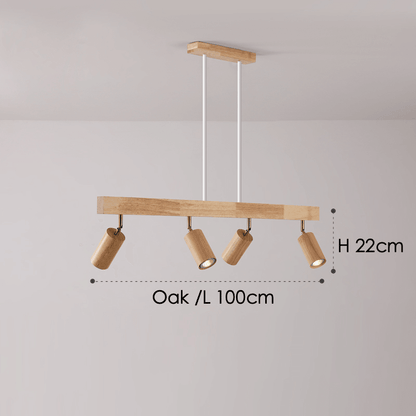 Houten Plafondlamp Verstelbaar Modern Massief Hout Design