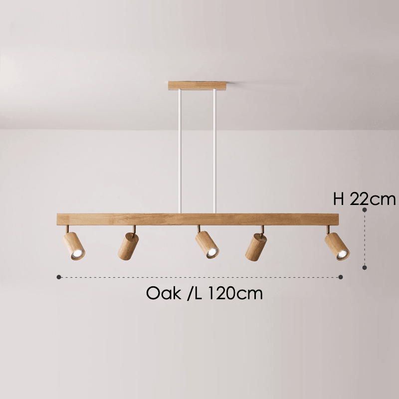 Houten Plafondlamp Verstelbaar Modern Massief Hout Design