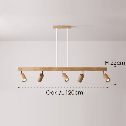 Houten Plafondlamp Verstelbaar Modern Massief Hout Design