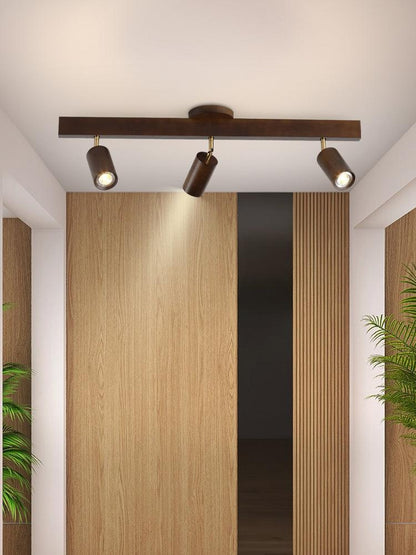 Houten Plafondlamp Verstelbaar Modern Massief Hout Design