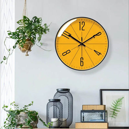 Scandinavische Wandklok Zwart Wit Quartz Modern Design