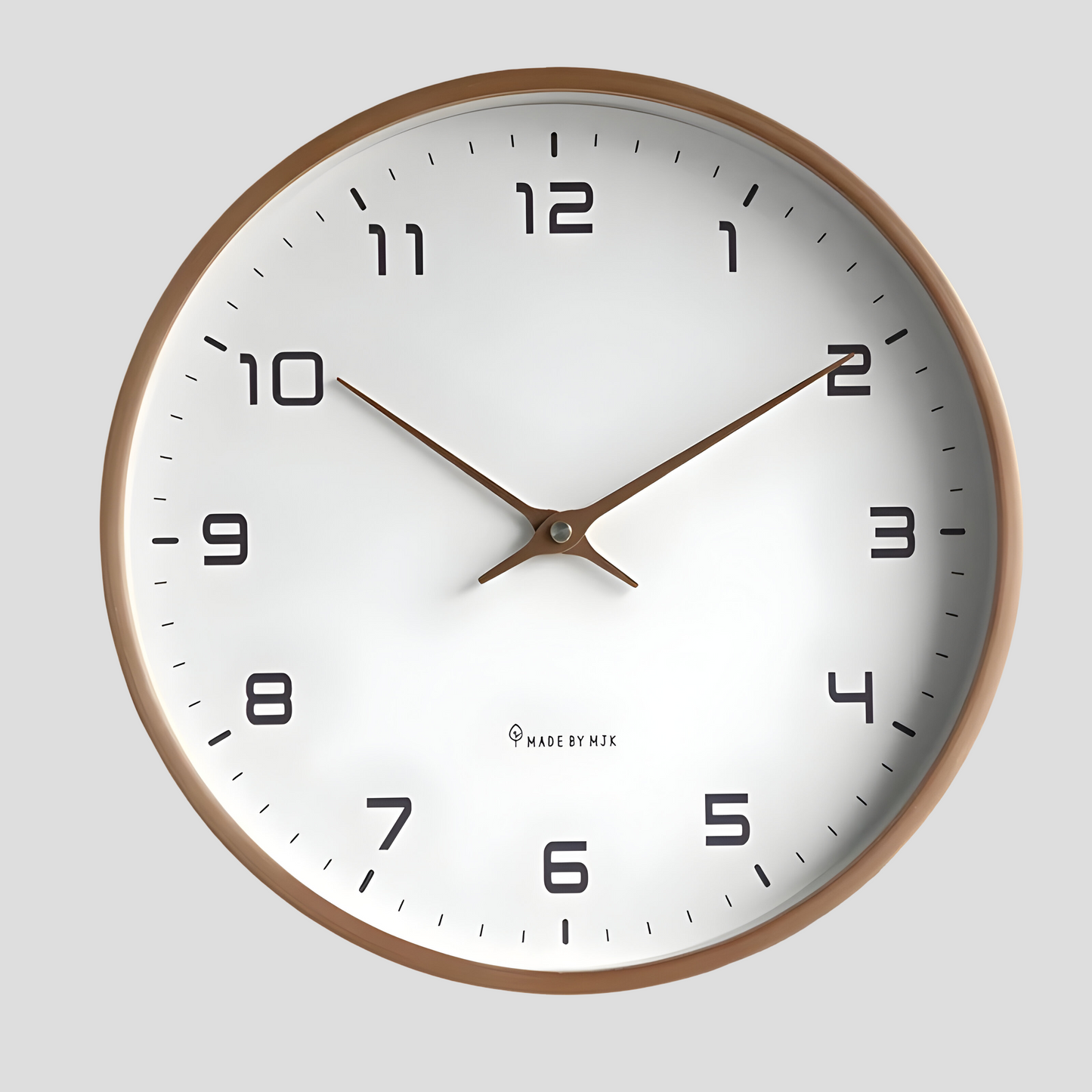 Houten Wandklok Modern Rond Design Silent - Velinix