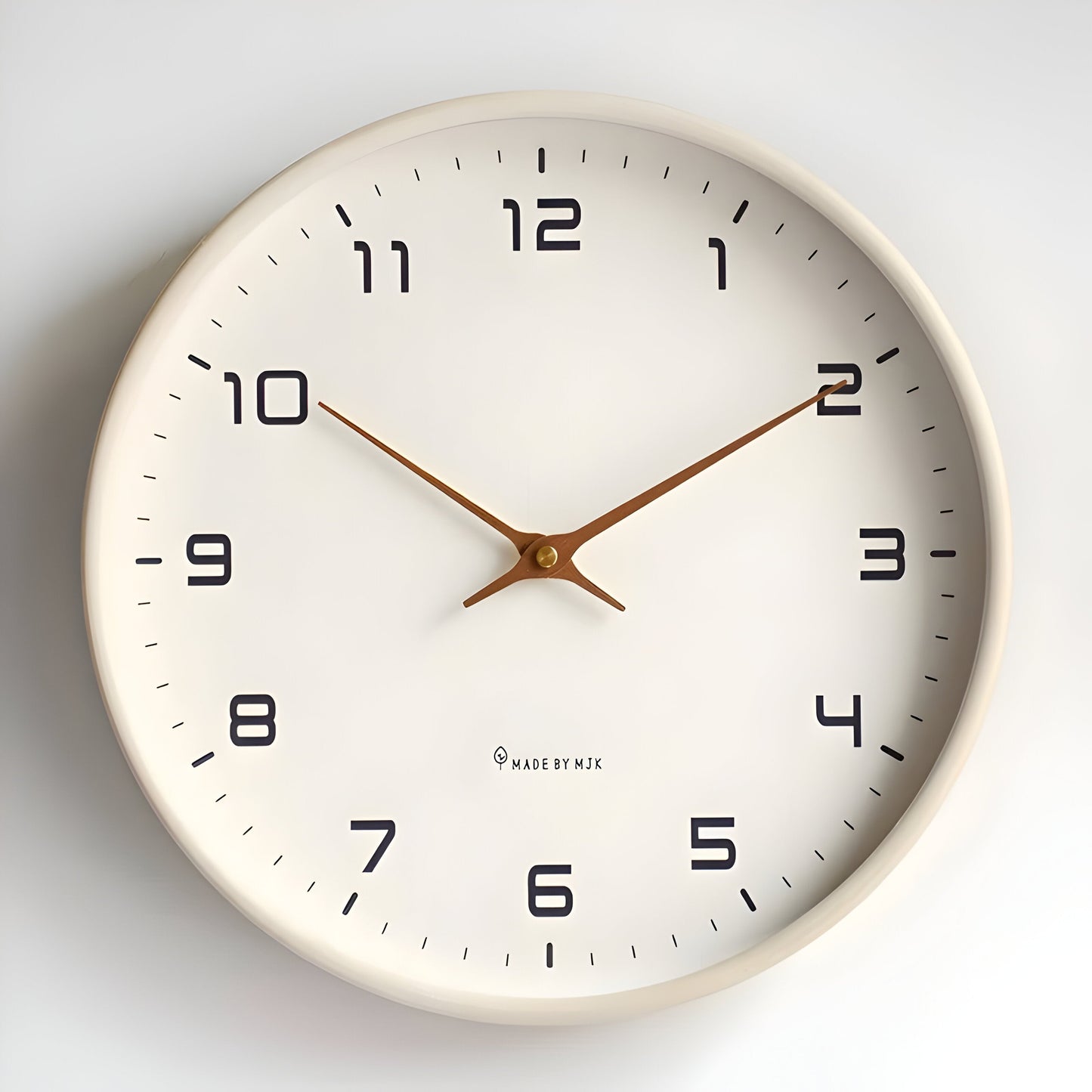 Houten Wandklok Modern Rond Design Silent