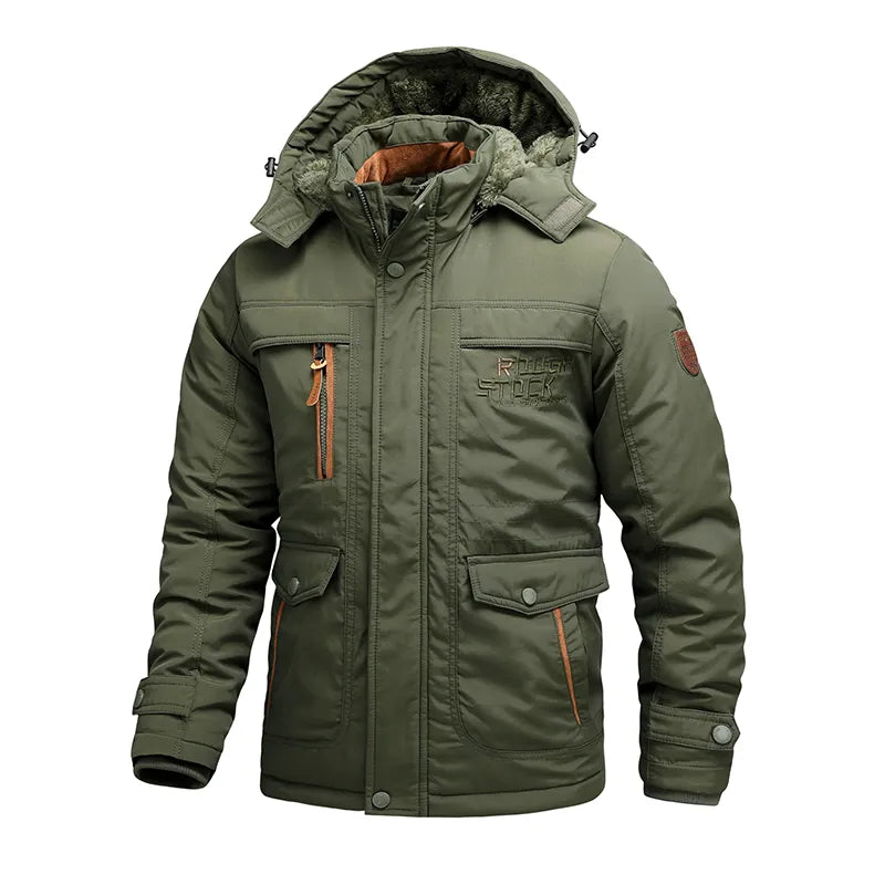 Waterdichte Heren Winterjas met Afneembare Capuchon