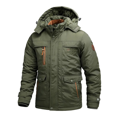 Waterdichte Heren Winterjas met Afneembare Capuchon