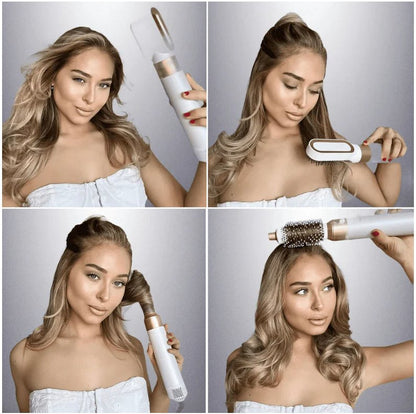 5-in-1 Haarstyler met Coanda Effect en 6 Verschillende Opzetstukken