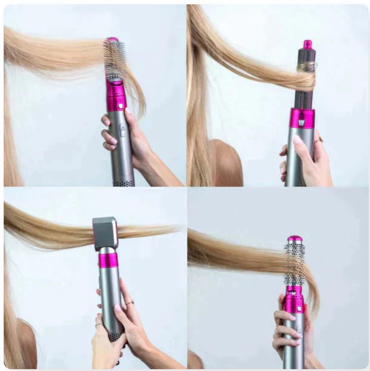 5-in-1 Haarstyler met Coanda Effect en 6 Verschillende Opzetstukken