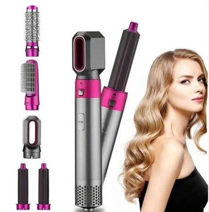 5-in-1 Haarstyler met Coanda Effect en 6 Verschillende Opzetstukken