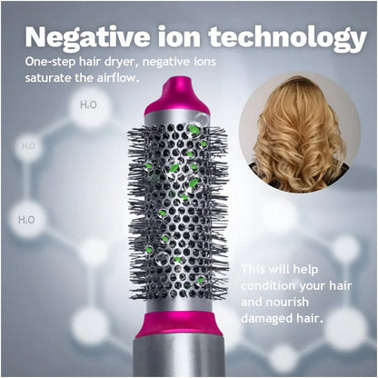 5-in-1 Haarstyler met Coanda Effect en 6 Verschillende Opzetstukken