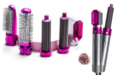 5-in-1 Haarstyler met Coanda Effect en 6 Verschillende Opzetstukken