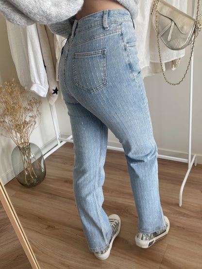 Glamour Broek met Glitter en Stretch