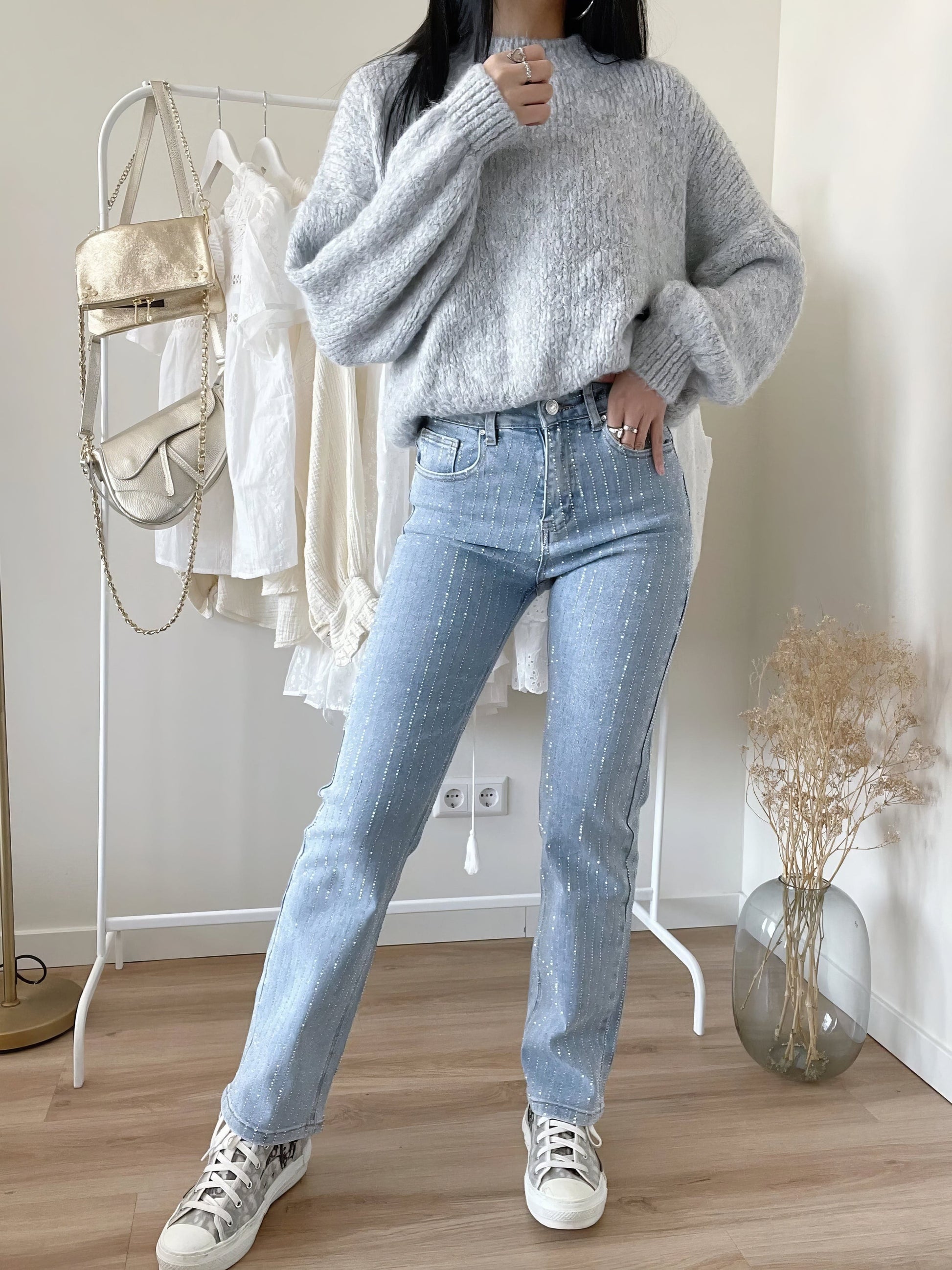 Glamour Broek met Glitter en Stretch - Velinix