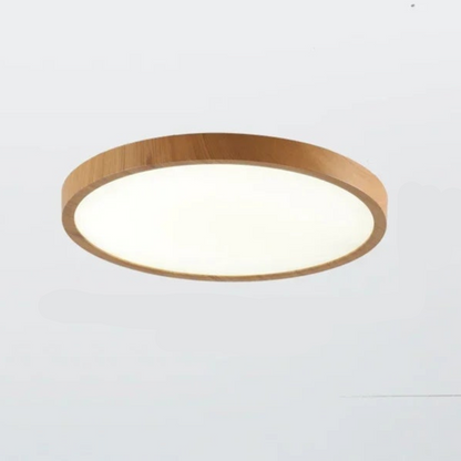 LED Plafondlamp Dimbaar met Verstelbare Armatuur in Warme Houtlook