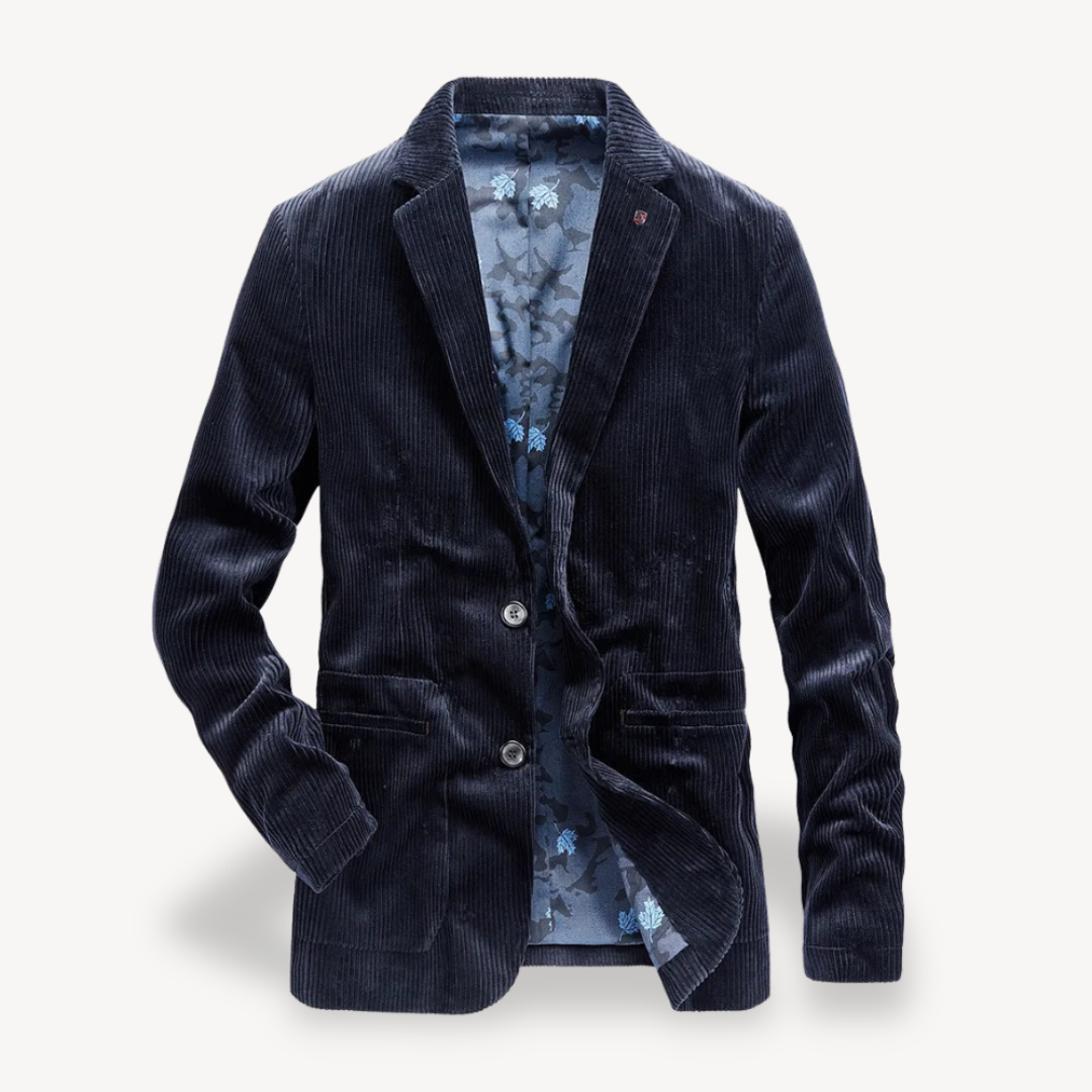 Heren Blazer Corduroy Slim Fit Retro Stijl Jas