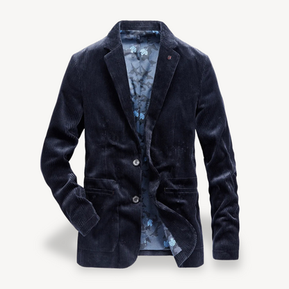 Heren Blazer Corduroy Slim Fit Retro Stijl Jas