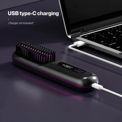 Haarstyler Kam Elektrisch LCD Glad en Stijl